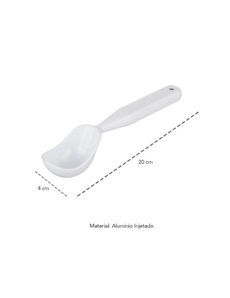 Colher de Sorvete Preta Aluminio Injetado