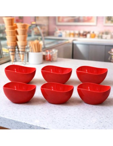 Tigela Bowl Pote Sobremesa Cremeira Vermelho 300ml