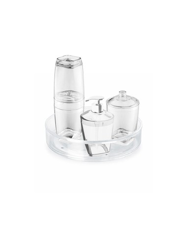 Jogo de Banheiro Transparente Bandeja...