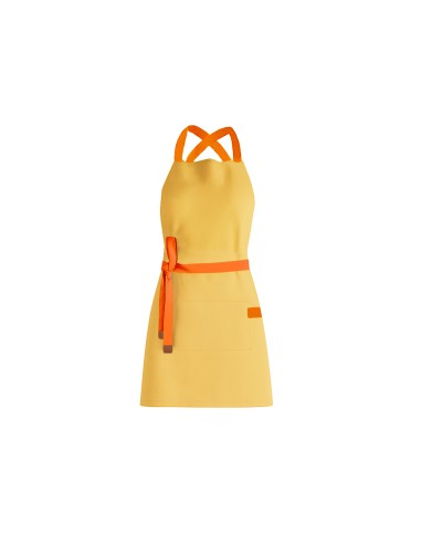 Avental Amarelo Alça Cruzada Laranja Buffet...