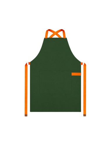 Avental Verde Alça Cruzada Laranja Restaurante...
