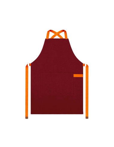 Avental Vinho Alça Cruzada Laranja Restaurante...