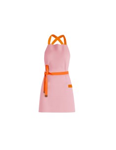 Avental Rosa Alça Cruzada Laranja Confeitaria Doceria Festa