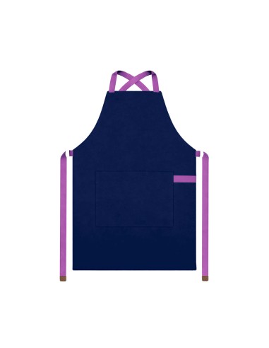 Avental Azul Alça Cruzada Roxo Restaurante Bar...