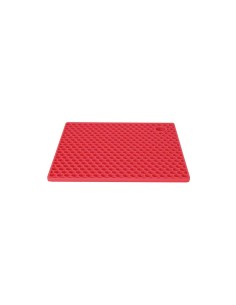 Descanso de Panela Suporte Silicone Quadrado Vermelho