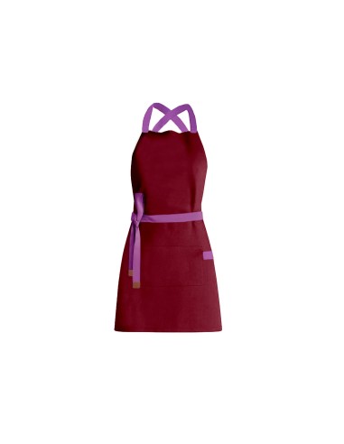 Avental Vinho Alça Cruzada Roxo Restaurante...