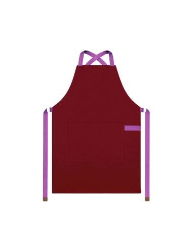 Avental Vinho Alça Cruzada Roxo Restaurante...