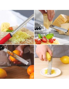 Ralador de Alimentos Zester Inox Cabo Vermelho 2