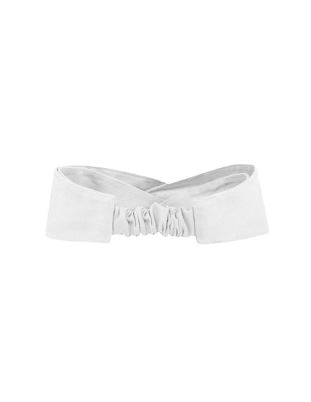 Faixa de Cabelo Turbante Bandana Branco Estetica Spa Clinica