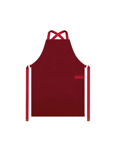 Avental Vinho Alça Cruzada Vermelho Restaurante...