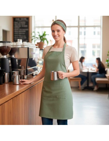 Avental Verde Matte Cha Chef Bar Restaurante...