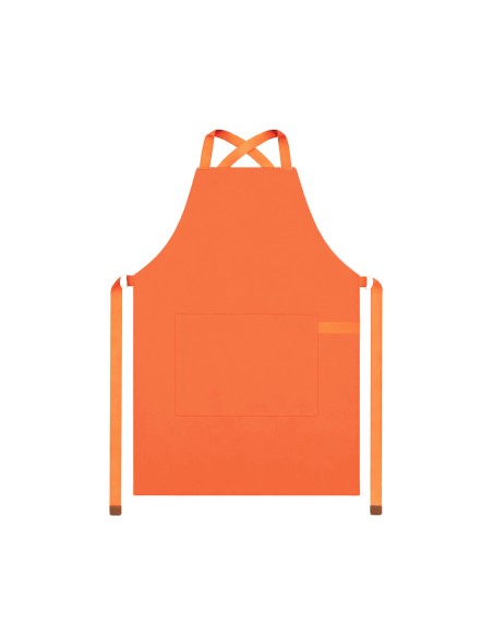 Avental Alça Cruzada Laranja Buffet Sorveteria Jardinagem