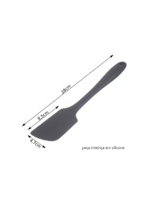 Espatula Reta Silicone Utensilios de Cozinha Vermelho 2