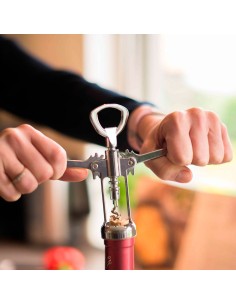 Saca Rolha Abridor de Vinho Borboleta Cromado 2
