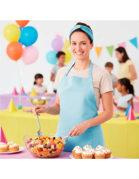 Avental Azul Claro Chef Confeitaria Padaria Artesanato
