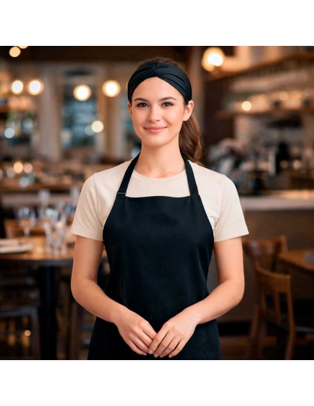 Avental Preto Cozinha Chef Cafeteria Bar Sapataria Salao