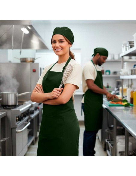 Avental Verde Escuro Cozinha Chef Jardinagem Cafeteria Bar