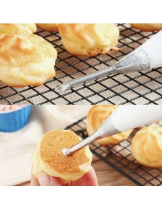 Bico de Confeitar Bolo Torta Inox e Escova Padaria Doceria 2