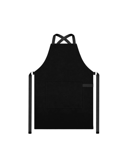 Avental Preto Alça Cruzada Cafeteria Bar Sapataria Barbearia
