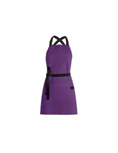 Avental Roxo Alça Cruzada Preto Açai Sorveteria Doceria