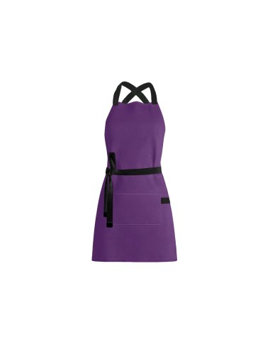 Avental Roxo Alça Cruzada Preto Açai Sorveteria...