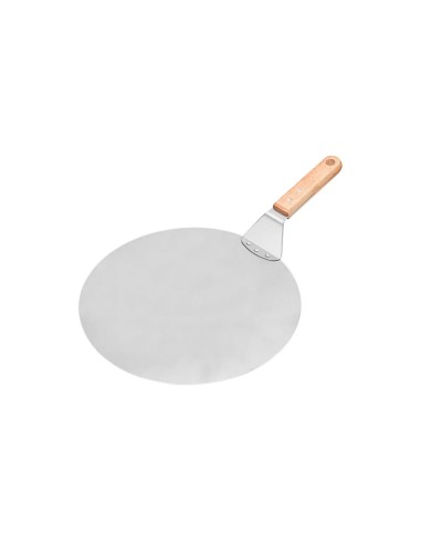 Pa de Pizza Espatula Redonda Inox Cabo Madeira Forno Pizzaria