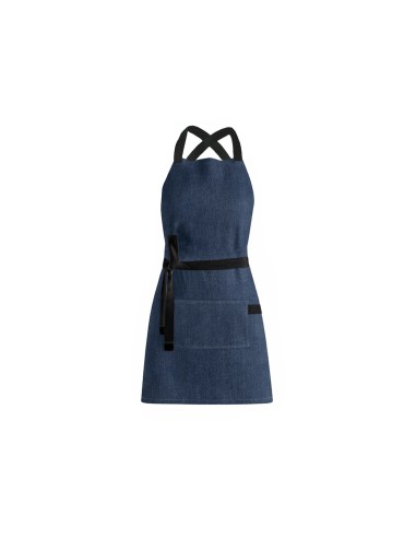 Avental Jeans Alça Cruzada Preto Restaurante...