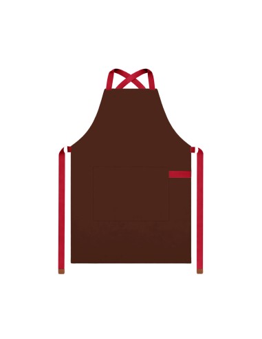 Avental Marrom Alça Cruzada Vermelho Jardinagem...