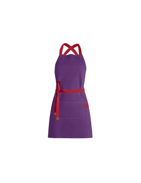 Avental Roxo Alça Cruzada Vermelho Açai Sorveteria Doceria