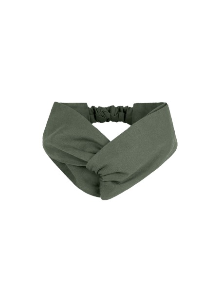 Faixa de Cabelo Turbante Bandana Verde Oliva Chef Cozinha