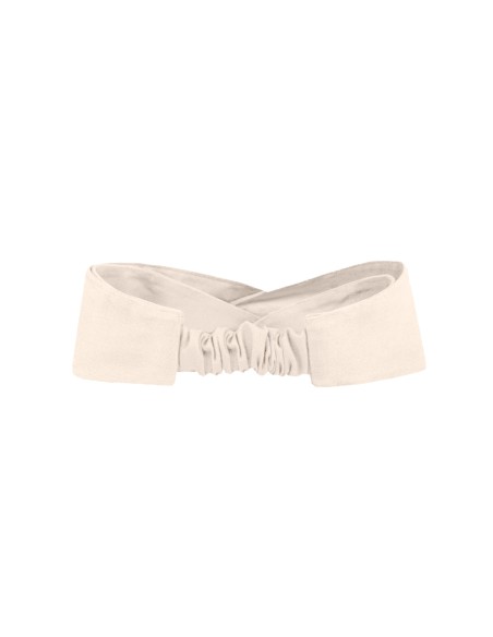 Faixa de Cabelo Turbante Bandana Areia Bege Claro Chef Cozinha