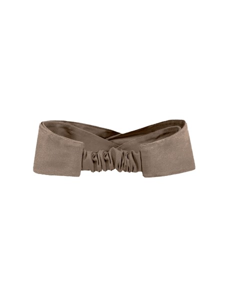 Faixa de Cabelo Turbante Bandana Marrom Claro Chef Cozinha