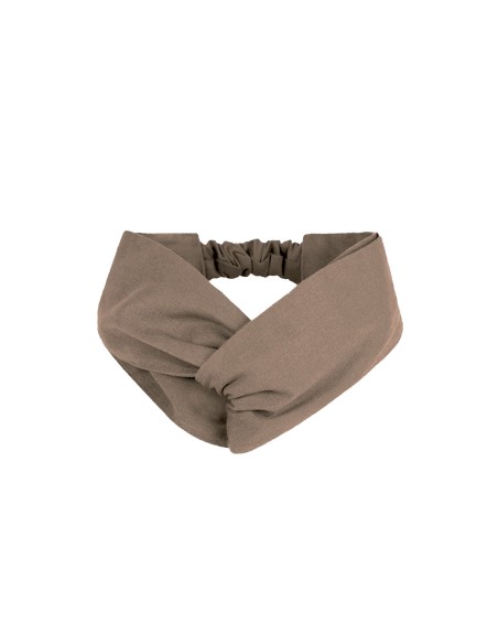 Faixa de Cabelo Turbante Bandana Marrom Claro Chef Cozinha