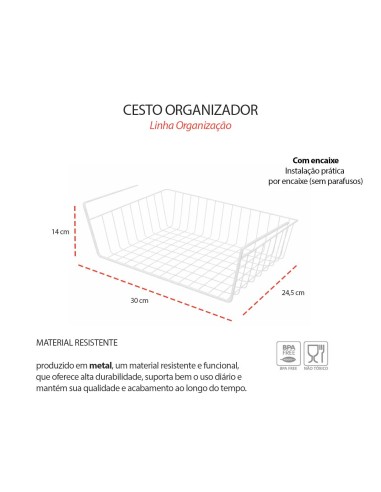 Suporte de Encaixe para Armario Cozinha...