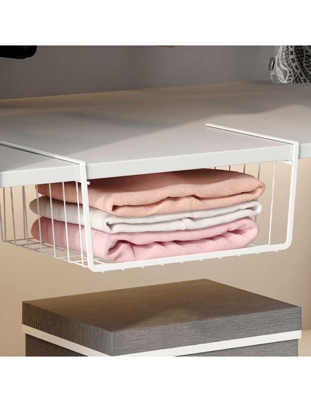 Suporte de Encaixe para Armario Cozinha Multiuso Branco