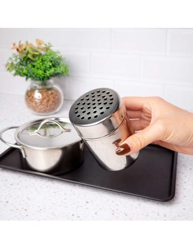 Queijeira Inox Porta Queijo Ralado Tempero...