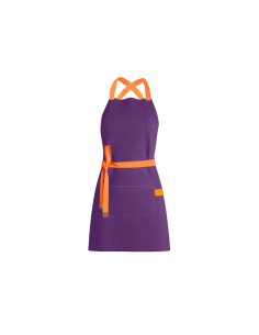 Avental Roxo Alça Cruzada Laranja Açai Sorveteria Doceria