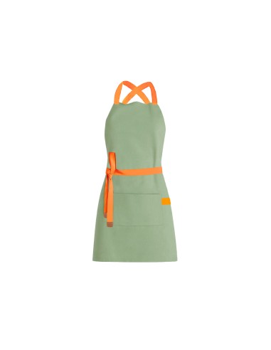 Avental Verde Matte Cha Alça Cruzada Laranja...