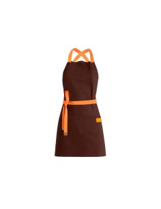 Avental Marrom Alça Cruzada Laranja Jardinagem Barbearia...