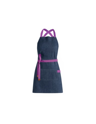 Avental Jeans Alça Cruzada Roxo Restaurante Bar...