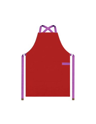 Avental Vermelho Alça Cruzada Roxo Buffet...