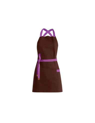 Avental Marrom Alça Cruzada Roxo Jardinagem...