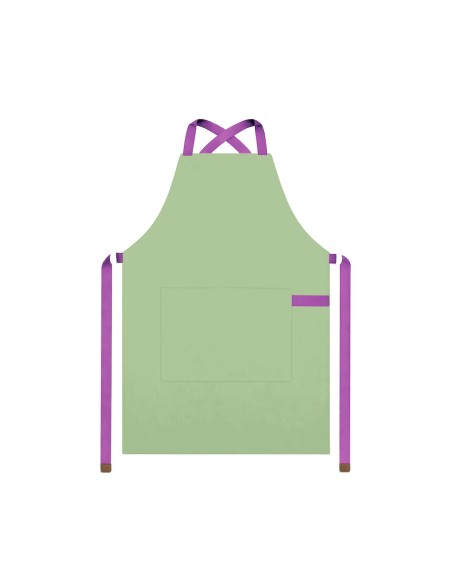 Avental Verde Matte Cha Alça Cruzada Roxo Restaurante Cafe