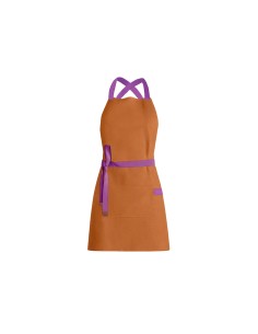 Avental Caramelo Alça Cruzada Roxo Cafeteria Bistro Bar