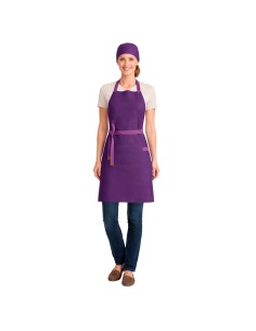 Avental Roxo Alça Cruzada Algodao Açai Sorveteria Doceria 2
