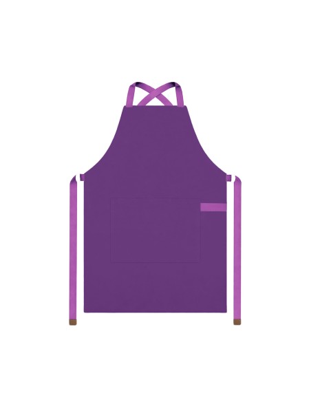 Avental Roxo Alça Cruzada Algodao Açai Sorveteria Doceria