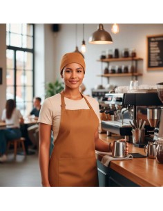 Bandana Caramelo Mostarda Touca Cozinha Bartender... 2