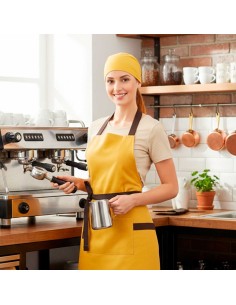 Bandana Amarela Touca Cozinha Bar Restaurante Cafe Unissex 2