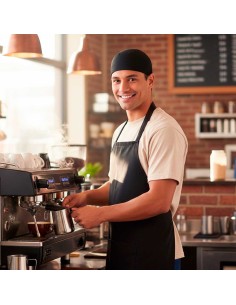 Bandana Touca Chef Cozinha Preto Bartender Restaurante 2
