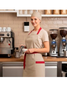 Bandana Bege Caqui Touca Cozinha Bar Ajustavel Unissex 2